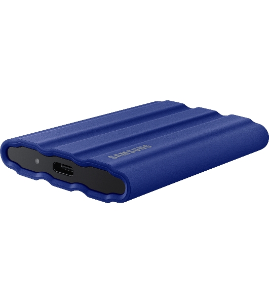 Внешний SSD Samsung T7 Shield, 2TB, USB 3.2 Gen 2 Type-C, R/W 1050/1000, синий