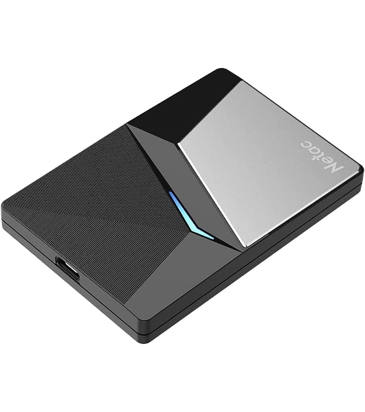 Внешний SSD Netac Z7S, 960 Gb, USB 3.2 Gen 2 Type-C, R/W 550/480, черный