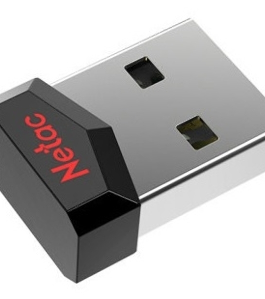 Флешка USB Netac UM81 (NT03UM81N-008G-20BK), 8Gb, USB 2.0, R/W 30/10, черный/красный