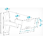 Кронштейн Holder LCDS-5064 белый, фото2