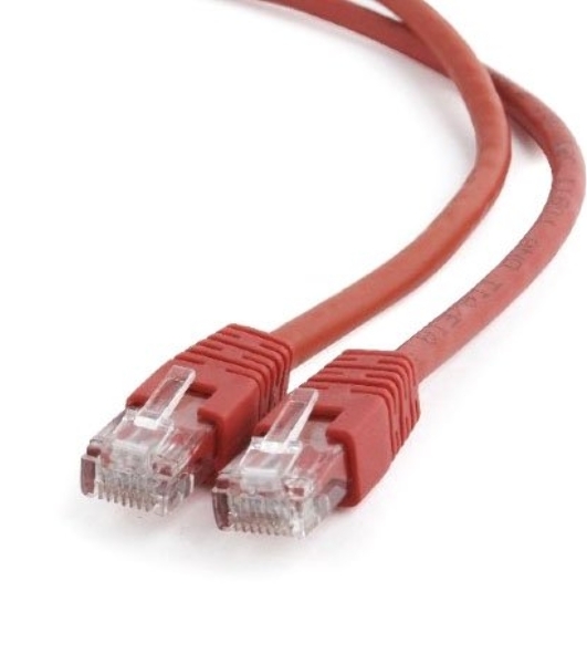 Патч-корд UTP Cablexpert cat.6, 0.5м, литой, многожильный, красный