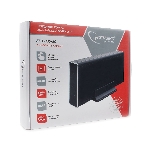 Внешний корпус 3.5' Gembird EE3-U3S-80, черный, USB 3.0, SATA, HDD/SSD, алюминий, сенсорная кнопка, блок питания, фото2