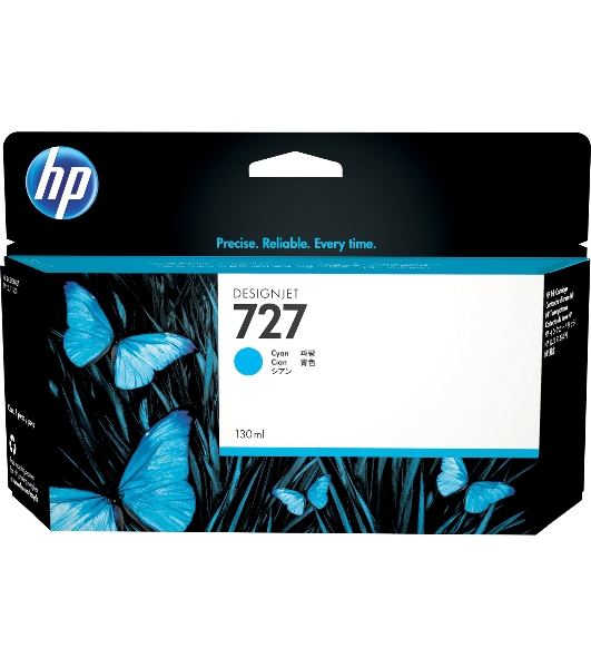 Картридж струйный HP 727 B3P19A голубой для HP DJ T920/T1500 (130мл)