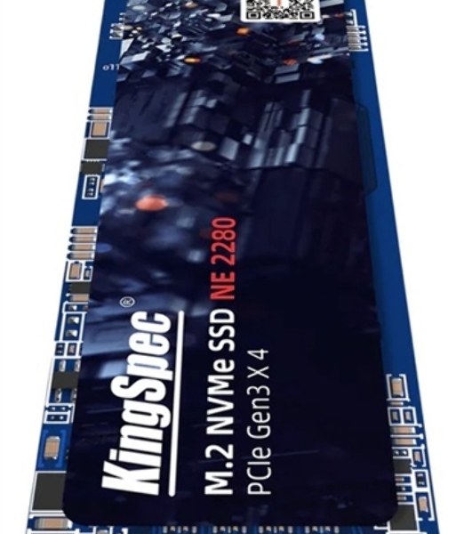 Накопитель SSD KingSpec NE-1Tb, 1Tb, PCIe 3.0 x4, M.2 2280, NVMe, R/W 2400/1900