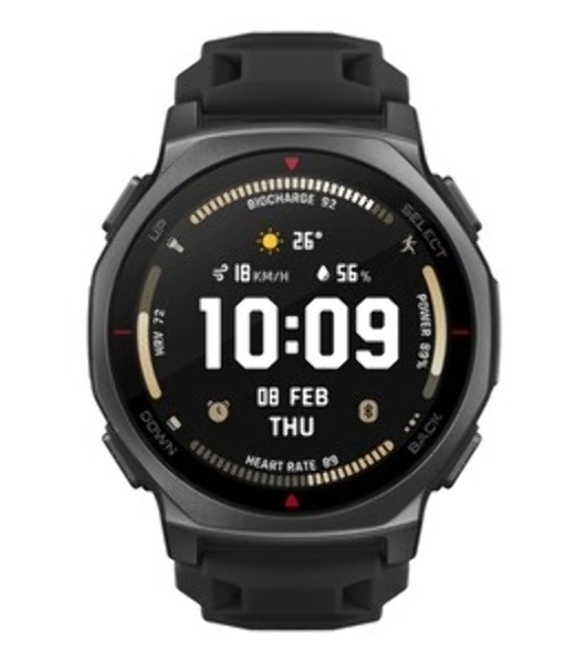 Умные часы Amazfit T-Rex 3 A2323, 1.5' AMOLED, Wi-Fi, Bluetooth, 10ATM, темно-серый / красный
