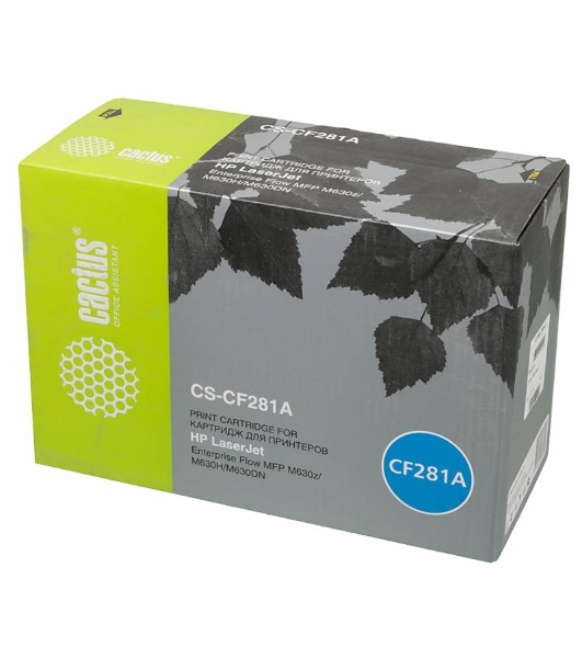 Картридж лазерный Cactus CS-CF281A черный (10500 стр.) для HP LJ Enterprise M630