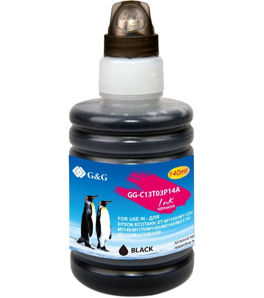 Чернила G&G GG-C13T03P14A черный140мл для Epson M1100/M1120/M1140/M1170/M1180