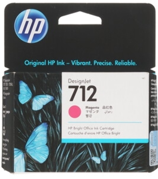 Картридж струйный HP 712 3ED68A пурпурный (29мл) для HP DJ Т230/630