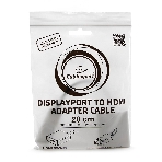 Переходник DisplayPort ->; HDMI Cablexpert A-DPM-HDMIF-002-W 20M/19F, белый, пакет (078733), фото2
