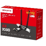 Сетевой адаптер Wi-Fi + Bluetooth Mercusys MA80XE AX3000 PCI Express (ант.внеш.несъем.) 2ант., фото9