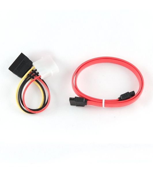 Кабель Gembird/Cablexpert SATA интерфейсный (48 см) 7pin/7pin и питания (15 см) 4pin/15pin