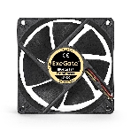 Вентилятор для корпуса ExeGate ExtraPower EP08025B3P черный, 80 мм, 2900 об/мин, 29.5 дБ, 3 pin, фото2