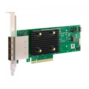 Адаптер SAS 9500-16e SGL (05-50075-00) PCIe Gen4 x8 LP, Tri-Mode SAS/SATA/NVMe 12G HBA, 16port(4*ext SFF8644), 3816 IOC