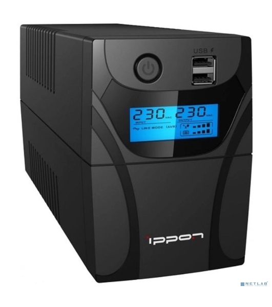 Источник бесперебойного питания Ippon Back Power Pro II 500 300Вт 500ВА черный