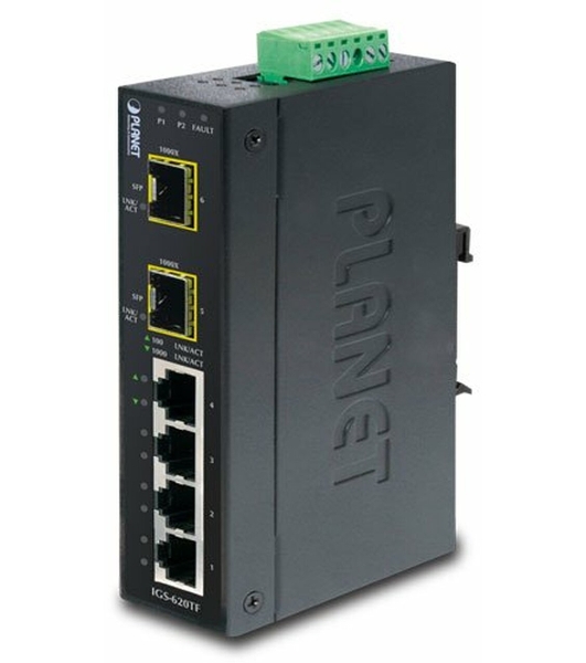 Коммутатор IGS-10020MT индустриальный управляемый коммутатор IP30 Industrial 8* 1000TP + 2* 100/1000F SFP Full Managed Ethernet Switch (-40 to 75 degree C), 1588