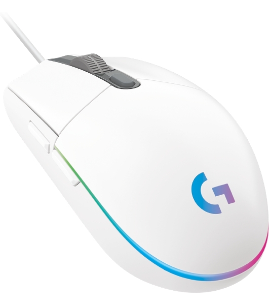 Мышь проводная Logitech G102 LIGHTSYNC белый, 8000 dpi, USB, кнопки - 6