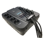 Источник бесперебойного питания Powercom Back-UPS SPIDER, Line-Interactive, LCD, AVR, 550VA/330W, Schuko, USB, черный (1456259), фото 1