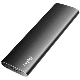 Внешний SSD Netac Z SLIM, 128 GB, USB 3.2 Gen 2 Type-C, R/W 520/480, черный