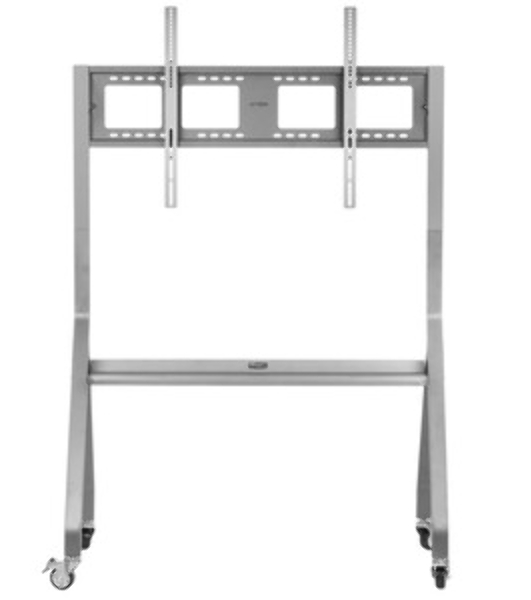 Мобильная стойка напольная Kromax OMEGA-12 silver, 1 шт/уп, Мобильная стойка напольная для TV 32'-120', max вес 80 кг, высота 1640-1820 мм, max VESA 1000x600 мм