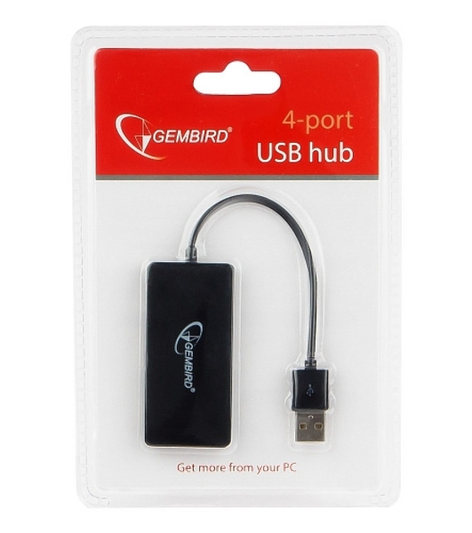 USB-концентратор Gembird UHB-U2P4-03, USB 2.0, USB 4 порта, USB