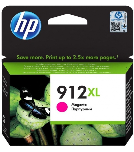Картридж струйный HP 912XL 3YL82AE пурпурный (825 стр.) для HP OfficeJet 801x/802x
