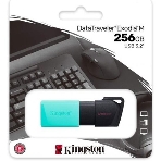 Флешка USB Kingston DataTraveler Exodia М (DTXM/256Gb), 256Gb, USB 3.2 Gen 1, R/W 150/60, черный/бирюзовый, фото8