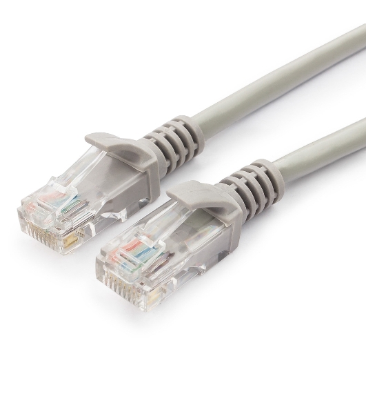 Патч-корд медный UTP Cablexpert PP10-5M cat.5, 5м, литой, многожильный, серый