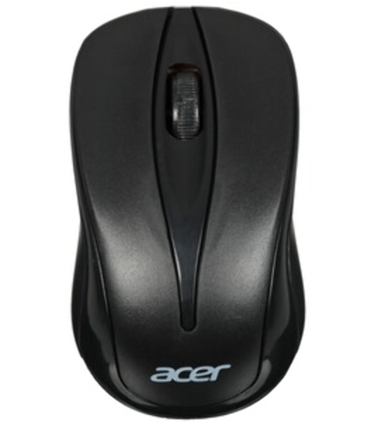 Мышь беспроводная Acer OMR131 черный, 1000 dpi, радиоканал, USB, кнопки - 3