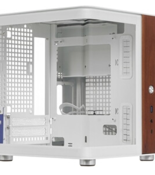 Компьютерный корпус без блока питания Case JONSBO TK-0 белый, Desktop SFF, TG, no fan, 1xUSB-A 3.2 + 1xUSB-C 3.2, SFX PSU Support, mITX белый