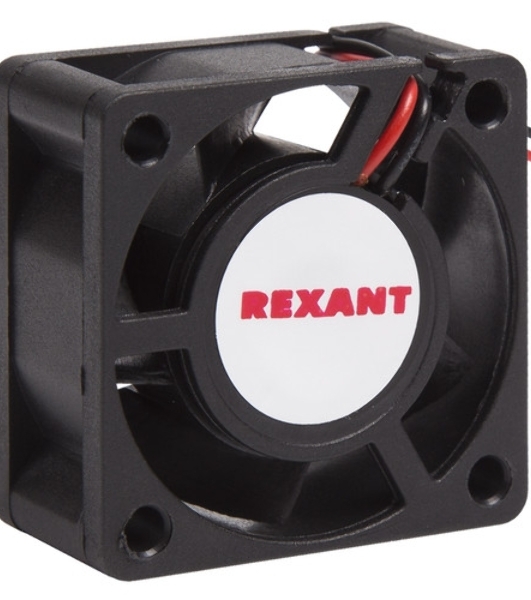Вентилятор для корпуса Rexant RX 4020MS 24VDC черный, 40 мм, 6800 об/мин, 28 дБ, 2 pin