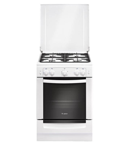 Плита газовая Gefest ПГ 6100-02 0009 белый, конфорок 4 шт, духовка 52 л, 60 см x 85 см x 60 см