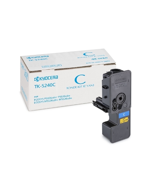 Картридж лазерный Kyocera TK-5240C (1T02R7CNL0) голубой для P5026cdn/cdw, M5526cdn/cdw 3000 стр.