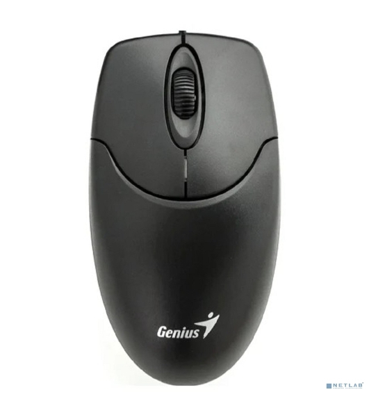 Мышь проводная Genius NetScroll 120 V2 черный, 1000 dpi, USB, кнопки - 3