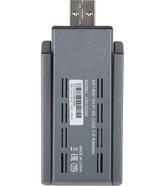 Сетевой адаптер Wi-Fi Origo OW1800M, AX1800, USB 3.0, (ант.внеш.несъем.) 2ант.
