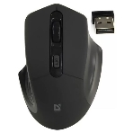 Мышь беспроводная Defender Datum MB-345 черный, 1600 dpi, радиоканал, USB, кнопки - 4, фото 1