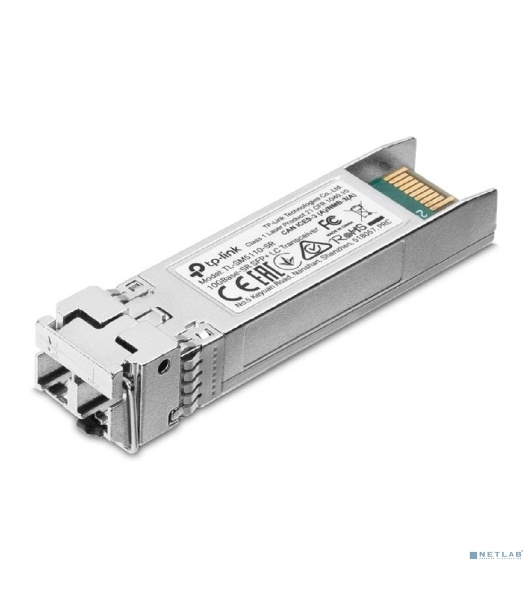 Трансивер TP-Link 10G SFP+ Module, LC connector, 50/125um or 62.5/125um Multi-mode, 850nm wavelength, distance up to 300m.