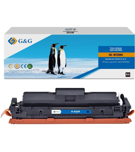 Картридж лазерный G&G GG-W2300X (W2300X) черный (7500 стр.) для HP CLJ Pro 4203/MFP 4303