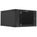 Шкаф настенный Lanmaster Next TWT-CBWNG-6U-6X6-BK 6U 550x600мм пер.дв.стекл съемные бок.пан. 60кг черный, фото3