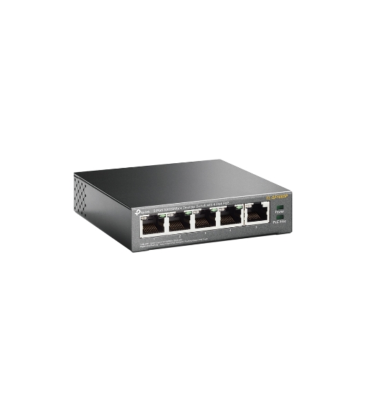 Коммутатор TP-Link SMB TL-SF1005P 5-портовый 10/100 Мбит/с настольный коммутатор с 4 портами PoE