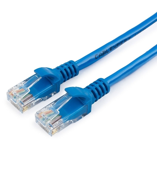Патч-корд UTP Cablexpert PP12-10M/B cat.5e, 10м, литой, многожильный, синий