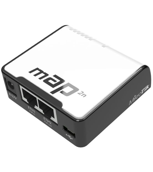 Беспроводной маршрутизатор MikroTik RBmAP2nD 802.11n 300Mbps 2.4 ГГц -1xLAN PoE белый
