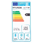 Холодильник Hyundai CC2051WT белый двухкамерный 120/34л морозилка снизу, фото2