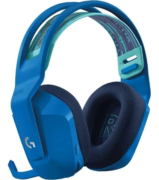 Гарнитура Logitech G733 синий, беспроводная, 2.4 ГГц, до 29 ч, LIGHTSYNC RGB