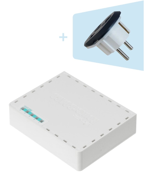 Роутер MikroTik RB750Gr3 hEX (RouterOS L4) with power supply and case 5 port 10/100/1000 гигабитный высокопроизводительный Ethernet