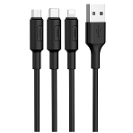 Кабель USB 2.0 HOCO X25, AM/Lightning M, черный, 1м, фото6