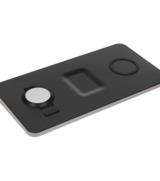 Беспроводное зарядное устройство Satechi ST-X3TWCPM Trio Wireless Charging Pad для телефона, часов и наушников серый космос