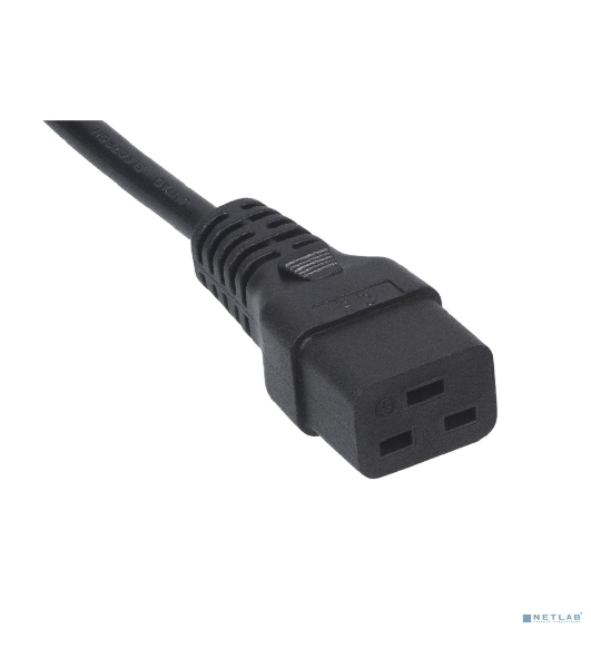 Шнур ввода/вывода Cabeus, IEC 60320 С19, вилка IEC 60320 С20, 1.8 м, 16А, из кабеля 3х1,5 мм², черный