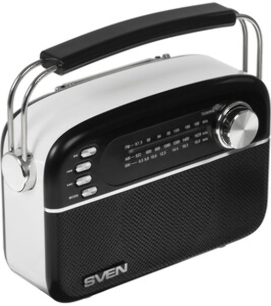 Радиоприемник SVEN SRP-505 (4 Вт, FM/AM/SW, USB, SD/microSD, Bluetooth, 1200 мА·ч)черный