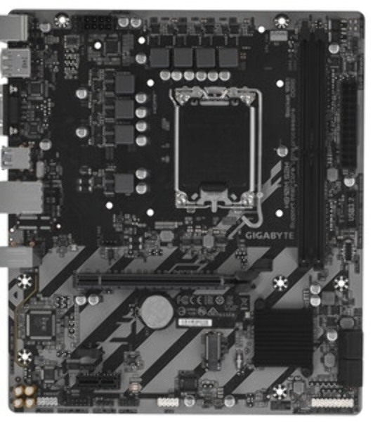 Материнская плата Gigabyte H810M S2H, LGA1851, Intel H810, 2xDDR5, 4xSATA, 1xM.2, 1xPCIe 4.0 x16, 1xPCIe 3.0 x1, 1xDP, 1xHDMI, 1xD-Sub, 1x1Gb LAN, 1xUSB-C 5Gbps, 4xUSB-A 5Gbps, 7xUSB-A 2.0, 3x3.5 мм, 7.1, mATX