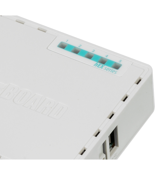 Роутер MikroTik RB750Gr3 hEX (RouterOS L4) with power supply and case 5 port 10/100/1000 гигабитный высокопроизводительный Ethernet